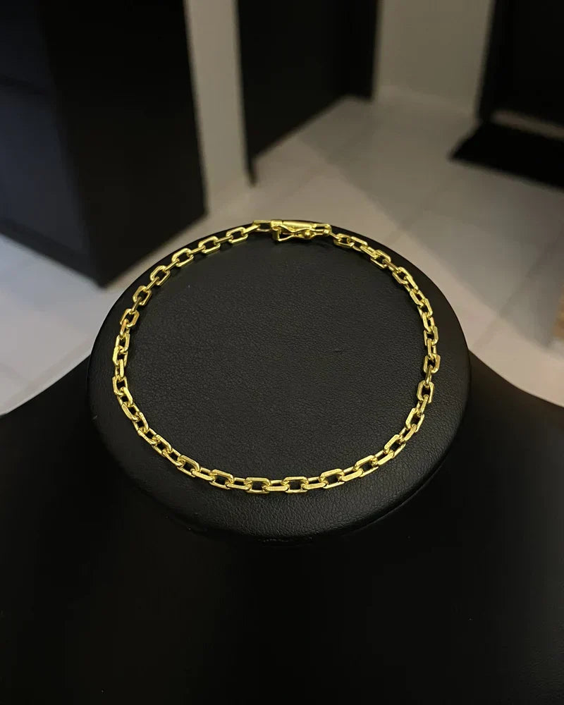 PULSEIRA CADEADO DE QUINA 4MM