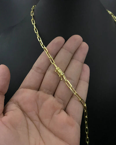 CORRENTE TIJOLINHO DE QUINA 2MM